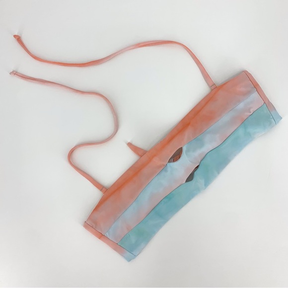 PQ Swim NWT Sunset Colour Block Bandeau Bikini Top, Large - Picture 8 of 16